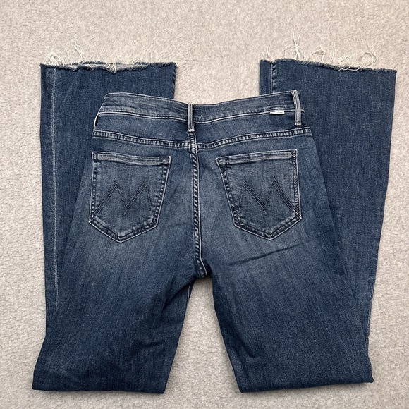 Mother The Weekender Fray Groovin Stretch Flare Jeans 27x30 Mid-Rise Denim EUC - Picture 11 of 13